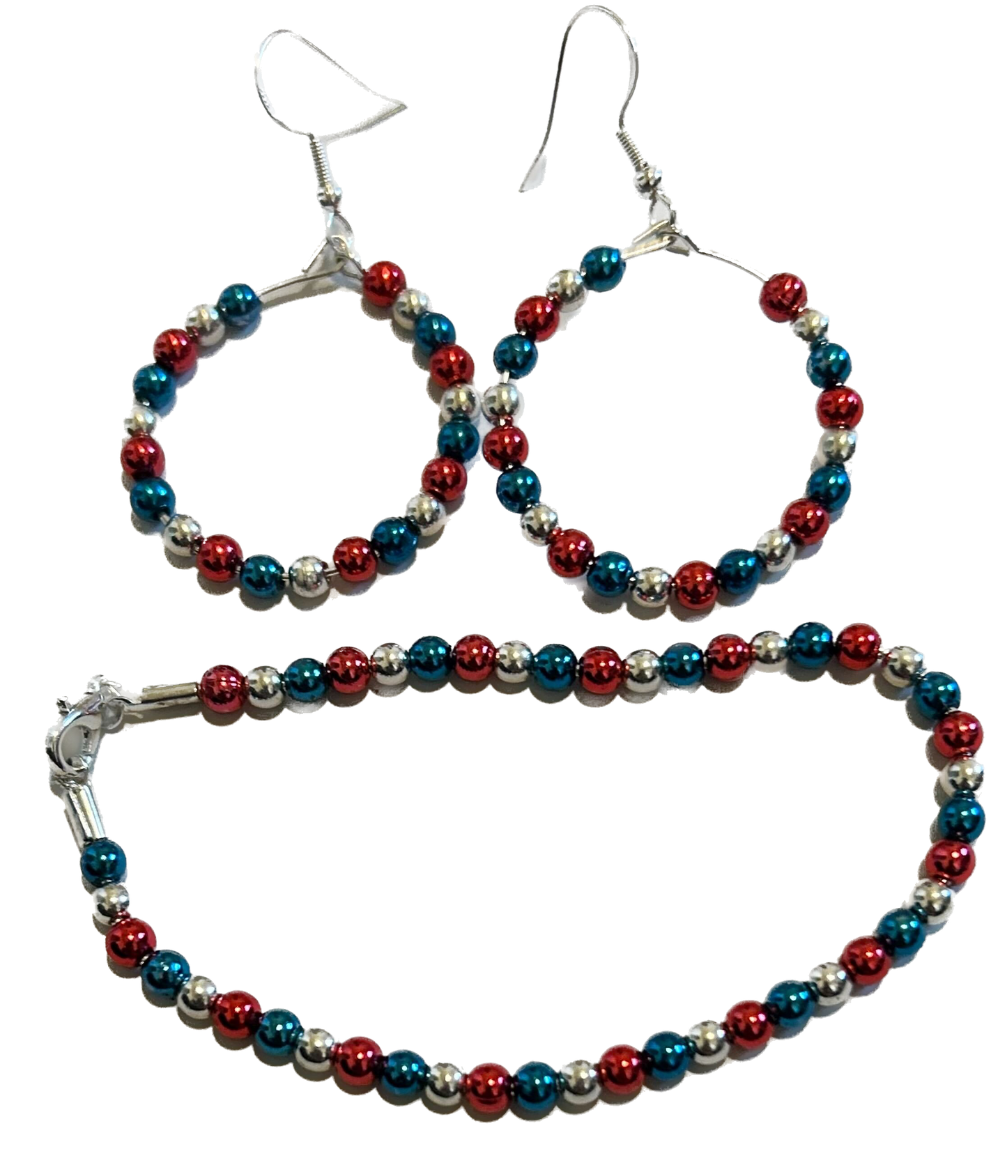 Earring and bracelet set